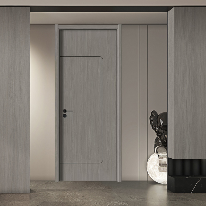 Black Sliding Wood Plastic Composite Door