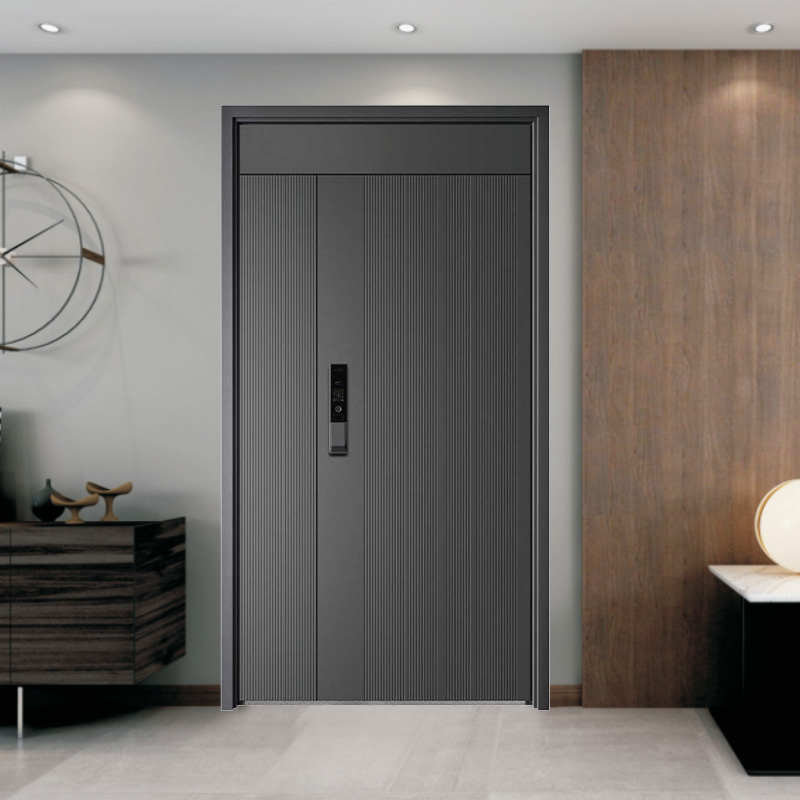Dobleng Layer na Steel Fireproof At Insulated Front Door